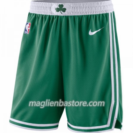 Boston Celtics Uomo Pantaloncini Verde Nike Swingman